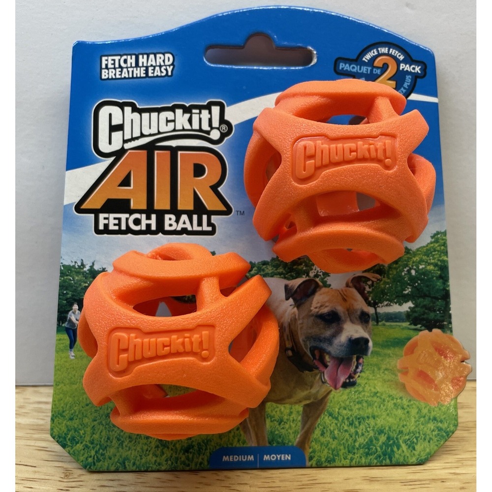 Chuckit! Air Fetch Ball Dog Toy, Medium (2.5 Inch Diameter), for dogs 20-60 lbs,